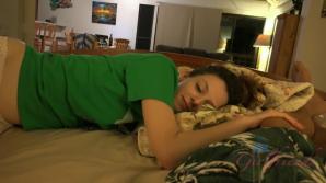The vacation ends with cum on her hands