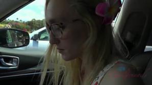 Victoria has a blast at the aquarium, and in the car after.